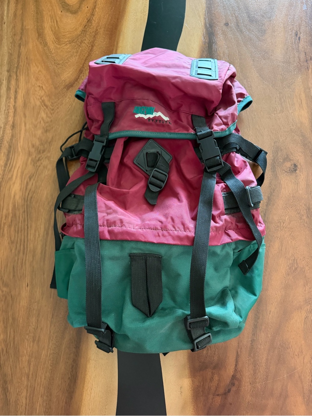 Ridgeway by Kelly Brand Red & Green Hiking Backpack